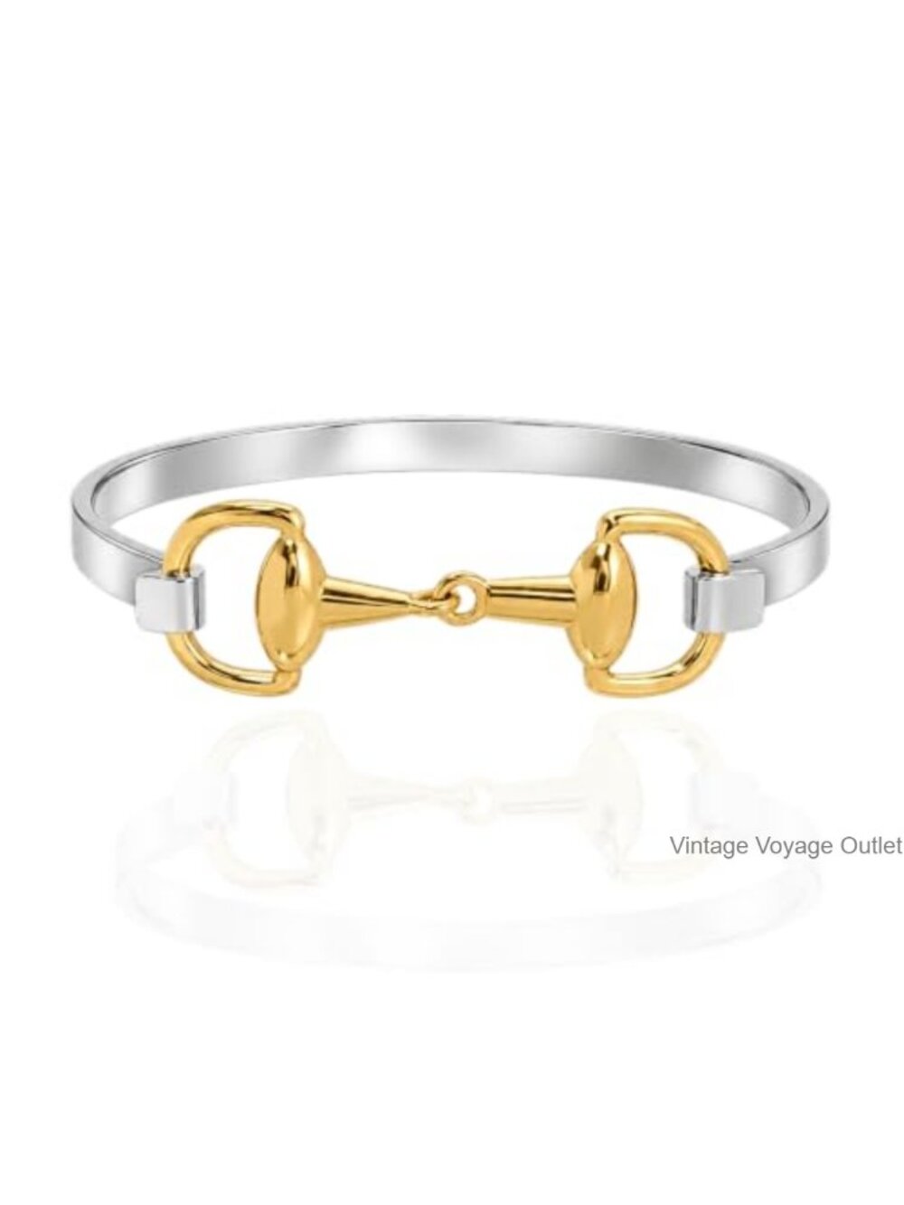 Minimalist Horsebit Bangle 316 Stainless Steel 18K Gold Plated